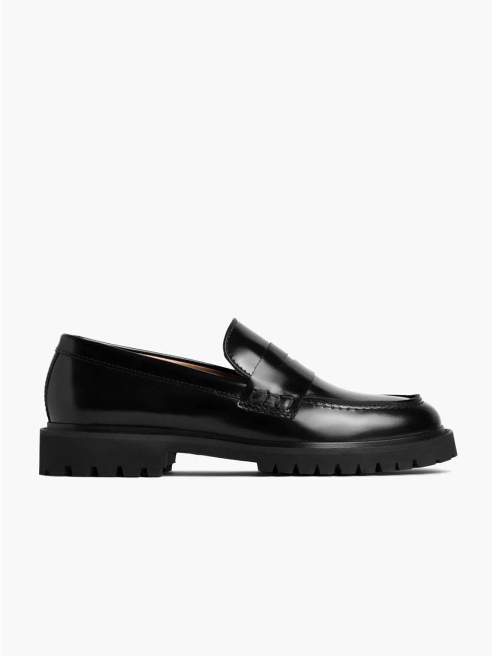 Thursday Boot Company Black Leather Lug Sole Penny Loafers - worn once - Picture 2 of 5